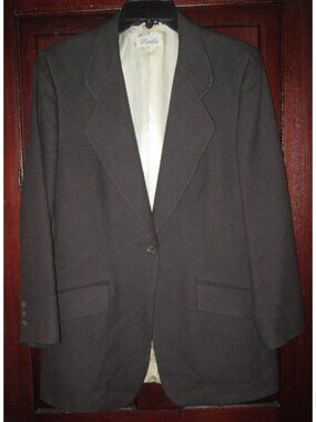Pietrafesa Ing Loro Piana Sz 8 Worsted Camelhair Blazer Jacket Italy Gray Flaw